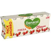 Danacol strawberry flavor drinkable drink DANONE pack 14x100 ml