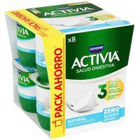 Activia 0% natural edulcorado DANONE pack 8x120 g
