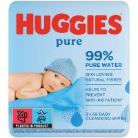 Toallitas Pure HUGGIES paquete 2+1 uds