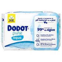 Toallitas aqua 0% plástico pack 3x48 uds