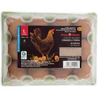 Huevos frescos suelo L MALLORQUINS, cartón 1 docena