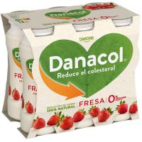 Danacol napój pitny o smaku truskawkowym DANONE opakowanie 6x100 ml
