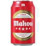 Cerveza MAHOU 5 Estrellas, lata 33 cl