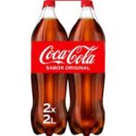 Refresco de cola COCA COLA, pack 2x2 litros